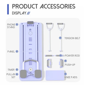 6in1Multi-functional Fitness Board Abdominal Musculation Machine Pilates Equipment Gym Equipment for Home Pelvic Muscle Trainer