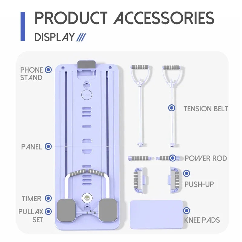 6in1Multi-functional Fitness Board Abdominal Musculation Machine Pilates Equipment Gym Equipment for Home Pelvic Muscle Trainer