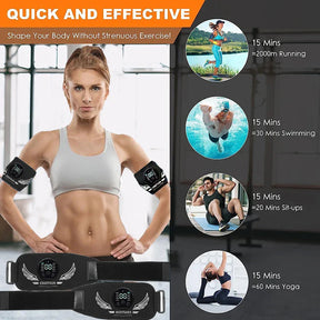EMS Muscle Stimulator Smart Arm Muscle Toner Electric Arm Trainer USB Recharge Slimming Shaping Massager Weight Loss Fitness